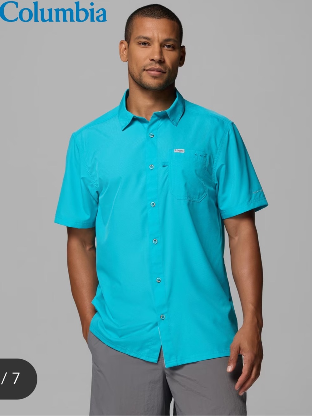 Columbia PFG Short-Sleeve Sport Fishing Shirt